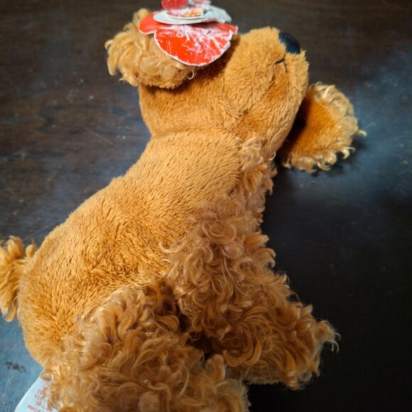 Ty Beanie Baby BB 2.0 Frolics The Puppy Dog Brown Curly Plush - Picture 8 of 9